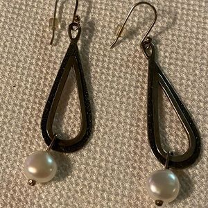 Silpada Sterling Silver earrings with pearl